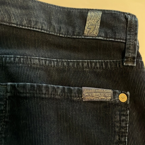 7 For All Mankind Corduroy Straight Leg Mid Rise Size 28 - Picture 14 of 16